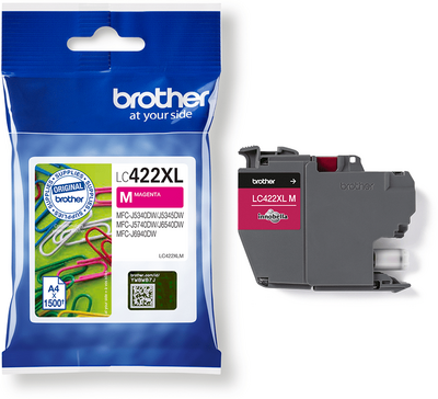 Brother LC-422XLM Magenta (Bíbor) eredeti nagy töltetű tintapatron (LC422XLM)