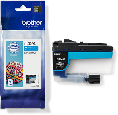 Brother LC-424C Cyan (Ciánkék) eredeti tintapatron (LC424C)