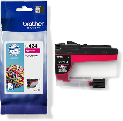 Brother LC-424M Magenta (Bíbor) eredeti tintapatron (LC424M)