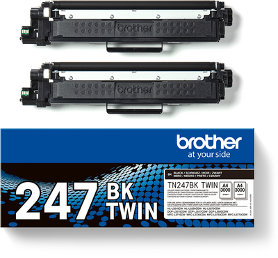 Brother TN-247BKTWIN Black (Fekete) Twin Pack - két nagytöltetű toner egy csomagban (TN247BKTWIN)