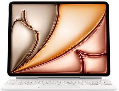 Apple Magic Keyboard (MDFW4MG/A) billentyűzet iPad Air 13-hoz (M3) - Magyar kiosztás - Fehér színben