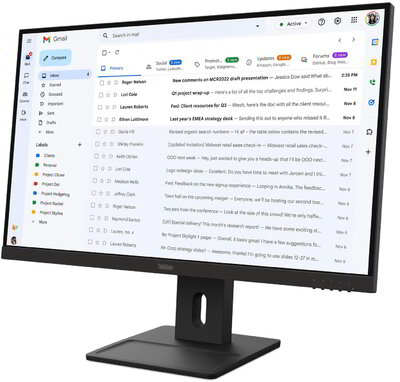 Lenovo ThinkVision E27-40 Monitor (64BCMAT4EU) - 27" FullHD (1920x1080), IPS, 16:9, 1500:1, 300cd/m2, 4ms, HDMI, DisplayPort, VGA, 3 év garancia, Fekete színben