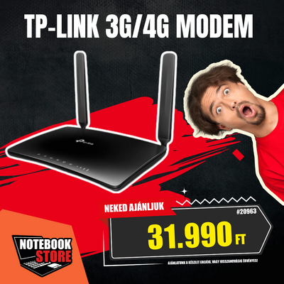TP-LINK 3G/4G Modem + Wireless Router Dual Band AC1200 1xWAN/LAN(100Mbps) + 3xLAN(100Mbps), Archer MR400