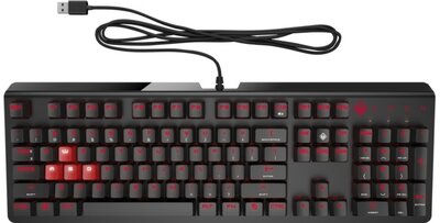HP Omen Encoder Cherry MX Red Vezetékes gamer billentyűzet angol kiosztás (9LY71AA) - Fekete színben