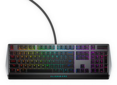 Dell Alienware AW510K Vezetékes gaming billentyűzet angol(US) kiosztás (545-BBCL) - Dark Side of the Moon Fekete színben