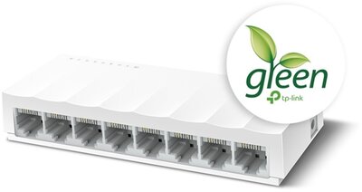 TP-LINK Switch 8x100Mbps (LS1008) - Fehér színben