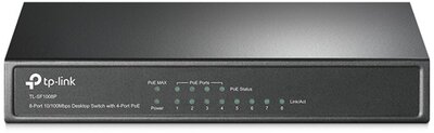 TP-LINK Switch 8x100Mbps (4xPOE) (TL-SF1008P)