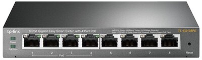 TP-LINK Switch 8x1000Mbps (4xPOE), Easy Smart (TL-SG108PE)