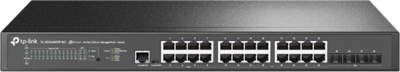 TP-LINK Switch 24x2.5Gbps + 4x10GE SFP+ Layer2 menedzselhető rackes (SG3428XPP-M2)