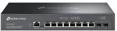 TP-LINK Switch 8x2.5Gbps + 2x10G SFP+ + 1xkonzol port + 1xMicro-USB port, menedzselhető rackes (SG3210X-M2)
