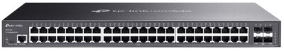 TP-LINK Switch 48x1000Mbps + 4x10G SFP+ + 2xkonzol port, menedzselhető rackes (SG3452X)