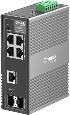 TP-LINK Switch Ipari 4x1000Mbps + 1xGigabit SFP + 1xGigabit kombó SFP Fémházas (IES206G)