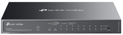 TP-LINK Switch 9x1000Mbps (8xPOE+) +1xGigabit SFP kombó fémházas Easy Smart (ES210GMP)