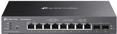 TP-LINK Switch 8x2500Mbps (8xPOE+) + 2x10G SFP+, menedzselhető (SG2210XMP-M2)