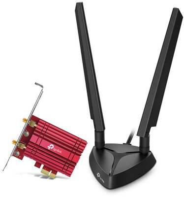 TP-LINK Vezeték nélküli Wi-Fi 6 és Bluetooth 5.2 Adapter PCI-Express Dual Band AXE5400, Archer TXE75E
