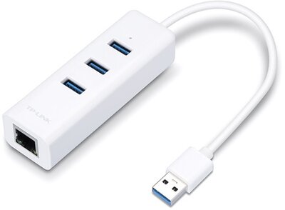 TP-LINK Átalakító USB 3.0 to Ethernet Adapter 1000Mbps + 3 USB 3.0 port (UE330)