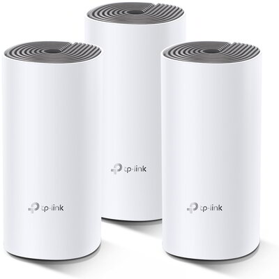 TP-LINK Wireless Mesh Networking system AC1200 kétsávos otthoni mesh Wi-Fi 5 Router DECO E4 (3-PACK)