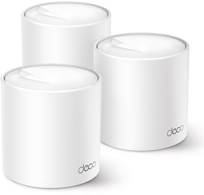 TP-LINK Wireless Mesh Networking system AX3000 kétsávos otthoni mesh Wi-Fi 6 Router DECO X50 (3-PACK)