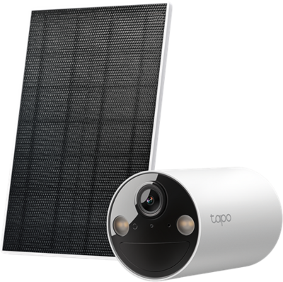 TP-LINK Wireless Kamera Cloud beltéri/kültéri + Okos Solar Panel IP65 (TAPO C410 KIT)