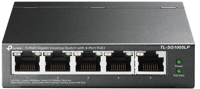 TP-LINK Switch 5x1000Mbps (4xPOE+) (TL-SG1005LP)