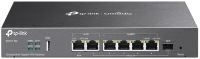TP-LINK Vezetékes VPN Router 1xWAN(2.5G) +1xWAN/LAN(2.5G) +1xSFP +4xLAN(1000Mbps) +1xUSB (ER707-M2)