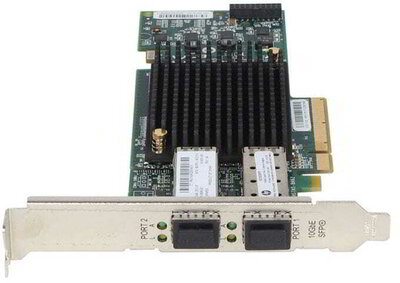 Felújított Használt HP NC552SFP 2-port 10GbE Server Adapter Full Profile (615406-001-FP-REF)
