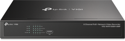 TP-LINK Hálózati Video Recorder 8 csatornás POE+ (VIGI NVR1008H-8MP)
