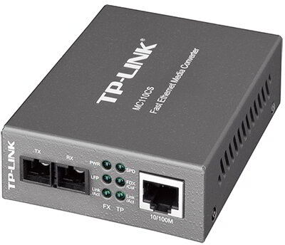 TP-LINK Optikai Media Konverter 100(réz)-100FX(SC) Single mód (MC110CS)