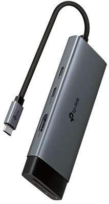 TP-LINK USB Type-C HUB 7 portos 1xHDMI + 1xPD 100W +1xUSB-C + 2xUSB +1xSD + 1xMicro SD (UH7020C)