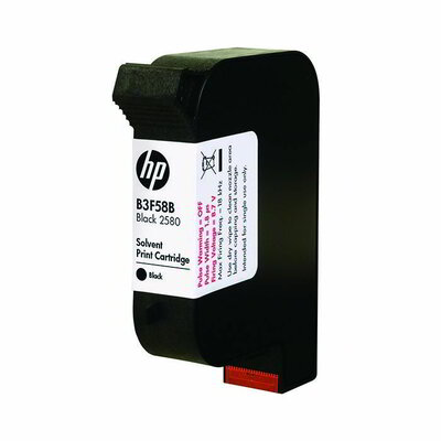 HP 2580 Fekete oldószeres tintapatron (B3F58B)