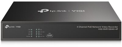 TP-LINK Hálózati Video Recorder 4 csatornás POE+ (VIGI NVR1004H-4P)