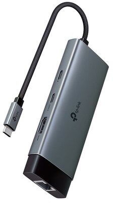 TP-LINK USB Type-C HUB 6 portos 1xHDMI + 1xLAN + 1xPD 100W + 1xUSB-C, 2xUSB (UH6120C)
