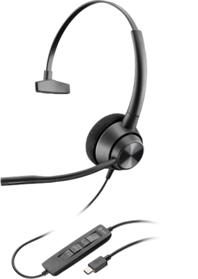 HP Poly EncorePro 310 USB-C monaurális headset, TAA (760Q8AA)