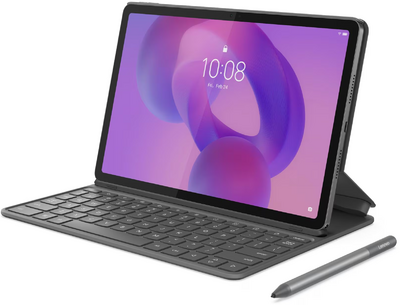 Lenovo Idea Tab Tablet (ZAFM0320HU) - 11.0" 2.5K (2560x1600) + Pen + Folio Keyboard, MediaTek Dimensity 6300 OC, 8GB/256GB, Wi-Fi + BT + LTE 5G, Android Tablet - Szürke (TB336ZU) Magyar szoftver! Érintőceruzával, Magyar billentyűzettel, Adapter nélkül