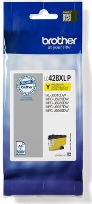 Brother LC-428XLYP Yellow (Sárga) eredeti nagytöltetű tintapatron (LC428XLYP)