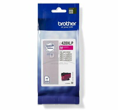 Brother LC-428XLMP Magenta (Bíbor) eredeti nagytöltetű tintapatron (LC428XLMP)