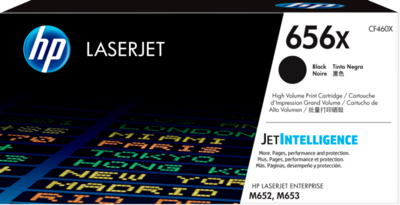 HP 656X Black (Fekete) nagykapacitású LaserJet toner (CF460X)