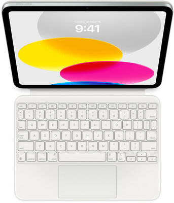 Apple Magic Keyboard Folio (MQDP3MG/A) tok iPad (10th gen/A16)-hoz - Fehér színben
