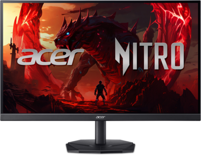 Acer Nitro KG241YX3BIP ZeroFrame FreeSync Premium Monitor (UM.QX1EE.312) - 23.8" FullHD (1920x1080), 16:9, 200Hz, 2ms, 300nits, HDMI, DisplayPort, 2 év garancia, Fekete színben