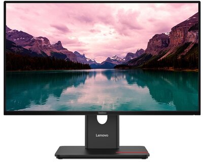 Lenovo ThinkVision T24-40 Monitor (64A4MAT2EU) - 23.8" FullHD (1920x1080), IPS, 48-120Hz, 16:9, 1500:1, 250cd/m2, 4ms, VGA, HDMI, DisplayPort, 3 év garancia, Fekete színben