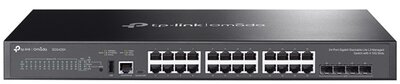 TP-LINK Switch 24x1000Mbps + 4x10Gbps SFP + 1xkonzol port, menedzselhető (SG5428X)