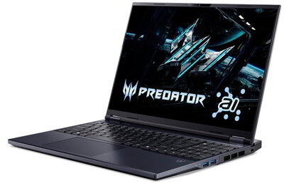 Acer Predator Helios Neo 16 Gamer Notebook (PHN16-73-74VH) - 16.0" WQXGA (2560x1600) IPS, Intel Core Ultra 7-255HX, 32GB RAM, 1TB SSD, nVidia GeForce RTX 5070 8GB, Magyar billentyűzet, Operációs rendszer nélkül, 3 év garancia, Fekete színben