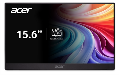 Acer IPS hordozható Monitor (PM161QB1bmiuux) - 15.6" FullHD (1920x1080), IPS, FreeSync, 16:9, 60Hz, 4ms, 250nits, MiniHDMI, USB-C, 2 év garancia, Fekete színben
