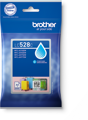 Brother LC528C Cyan (Ciánkék) eredeti nagykapacitású tintapatron (LC528C)