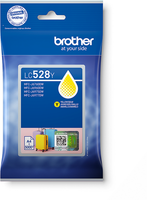 Brother LC528Y Yelllow (Sárga) eredeti nagykapacitású tintapatron (LC528Y)