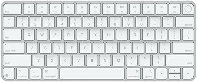 Apple Magic Keyboard (MXCK3MG/A) billentyűzet - Touch ID - Apple silicon (USB-C) - Magyar kiosztás - Fehér színben