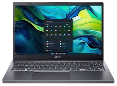 Acer Aspire 15 A15-51M-74QG Notebook (NX.KXTEU.00D) - 15.6" FullHD, Intel Core Ultra 7-150U, 16GB RAM, 1TB SSD, Magyar billentyűzet, Operációs rendszer nélkül, 3 év garancia, Acélszürke színben