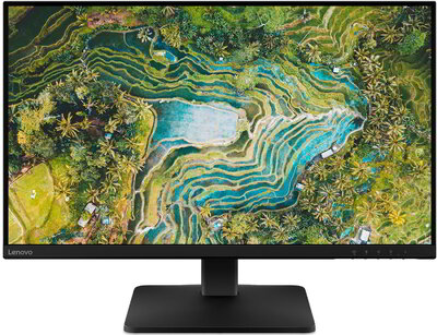 Lenovo L27qe Monitor (68C8GAC3EU) - 27.0" QHD (2560x1440), IPS, 16:9, 1000:1, 250cd/m2, 4ms, HDMI, DisplayPort, 3 év garancia, Fekete színben