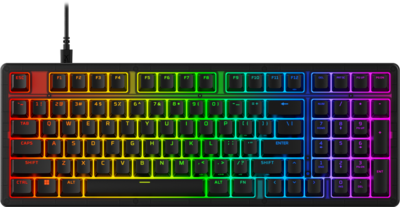 HP HyperX Origins 2 1800 RGB Gaming Keyboard vezetékes gamer billentyűzet (B4QS4AA) - brit billentyűkiosztás - Fekete színben