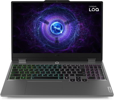 Lenovo LOQ 15IRX9 Gamer Notebook (83DV00XYHV) - 15.6" FullHD, Intel Core i7-13650HX, 32GB RAM, 1TB SSD, nVidia GeForce RTX 4050 6GB, Magyar billentyűzet, Operációs rendszer nélkül, 3 év garancia, Szürke színben